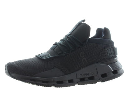 Picture of On Women's Cloudnova Sneakers, Black/Eclipse, 8.5 Medium US - Size: 8.5