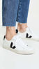 Picture of Veja Women's Esplar Logo Sneakers, Extra White/Black, 9 Medium US - Size: 9