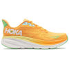 Picture of HOKA ONE ONE Mens Clifton 9 Textile Solar Flare Sherbet Trainers 12.5 US - Size: 12.5