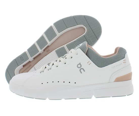 Picture of On Women's The Roger Advantage Sneakers, White/Rose, 8.5 Medium US - Size: 8.5