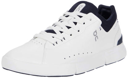 Picture of On Womens The Roger Advantage Textile Synthetic White Midnight Trainers 6 US - Size: 6