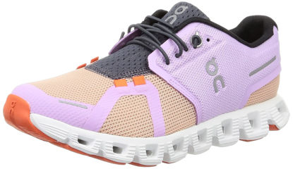 Picture of On Women's Cloud 5 Push Sneakers, Fiji/Rose, 6.5 - Size: 6.5
