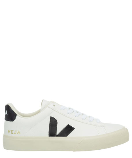 Picture of Veja Women Campo Sneakers Extra White - Black 9.5 US - Size: 9.5