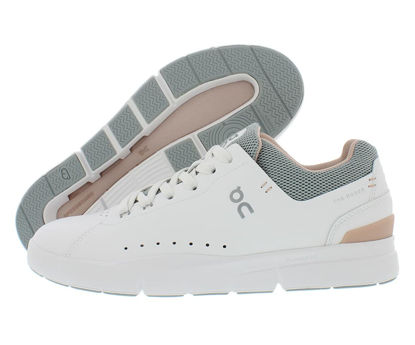 Picture of On Women's The Roger Advantage Sneakers, White/Rose, 6 Medium US - Size: 6