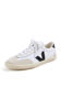 Picture of Veja Women's Volley Sneakers, White/Black, 6 Medium US - Size: 6