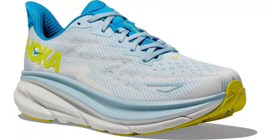 Picture of Hoka Men's Clifton 9 Sneaker, Ice Water/Evening Primrose, Men's US Size 11.5 - Size: 11.5