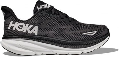Picture of Hoka Women's Clifton 9 Sneaker, Black White, Women's US Size 9.5 - Size: 9.5