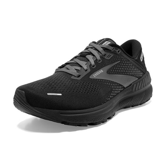 Picture of Brooks Womens Adrenaline GTS 22 Black/Black/Ebony 5.5 D - Wide - Size: 5.5 Wide