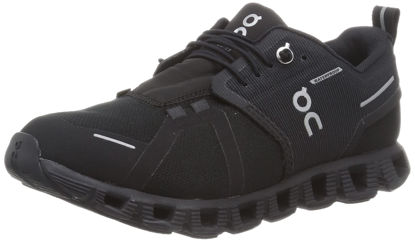 Picture of On Women's Cloud 5 Waterproof Sneakers, All Black, 10.5 Medium US - Size: 10.5