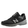 Picture of New Balance Men's Made in US 990 V5 Sneaker, Black/Silver, 12 - Size: 12