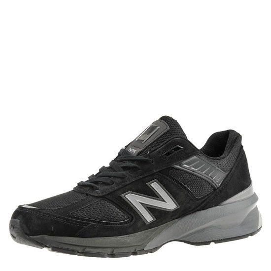 Picture of New Balance Men's Made in US 990 V5 Sneaker, Black/Silver, 12 - Size: 12