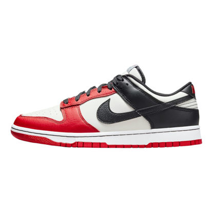 Picture of Nike Men's Dunk Low EMB NBA Limited Edition Shoe, Sail/Black/Chile Red, 8 - Size: 8