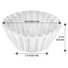 Picture of Amazon Basics Basket Coffee Filters for 8-12 Cup Coffee Makers, White, 200 Count