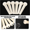 Picture of Viemior 12pcs Acoustic Guitar Bridge Pins, Guitar String Pins Pegs With Bridge Pin Puller Remover and Guitar Bridge Saddle Nut, Acoustic Guitar Replacement Parts and Accessories