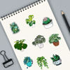 Picture of Gxizlba 50 Pcs Green Plants Stickers Potted Plant Floral Sticker for Laptops Water Bottles Flower Pots Vases Decorative Phone Book Guitar Vinyl Decals for Kids Teens Adults