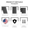 Picture of 3 Inch Metal House Number, Metal Letters, House Address Number, House Numbers For Outside, Mailbox Numbers For Outside, Black Modern Metal Numbers And Letters(2)