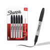 Picture of Sharpie Permanent Markers Set, Quick Drying And Fade Resistant Fine Tip Marker For Wood, Plastic, Paper, Metal, And More, Drawing, Coloring, And Poster Marker , Black, 5 Count