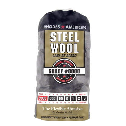 Picture of Homax 10120000 Steel Wool, 12 pad, Grade #0000, Rhodes American, Final Finish