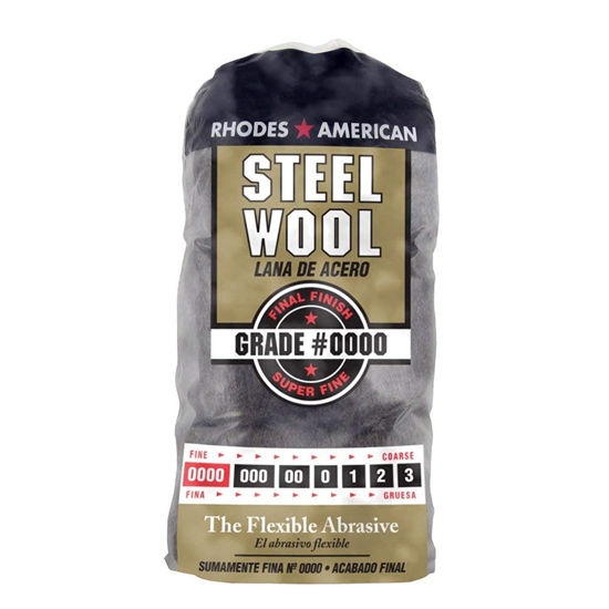 Picture of Homax 10120000 Steel Wool, 12 pad, Grade #0000, Rhodes American, Final Finish