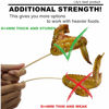 Picture of HOPELF 6" Natural Bamboo Skewers for BBQ，Appetiser，Fruit，Cocktail，Kabob，Chocolate Fountain，Grilling，Barbecue，Kitchen，Crafting and Party. Φ=4mm, More Size Choices 8"/10"/12"/14"/16"/30"(100 PCS)