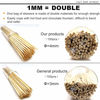 Picture of HOPELF 6" Natural Bamboo Skewers for BBQ，Appetiser，Fruit，Cocktail，Kabob，Chocolate Fountain，Grilling，Barbecue，Kitchen，Crafting and Party. Φ=4mm, More Size Choices 8"/10"/12"/14"/16"/30"(100 PCS)
