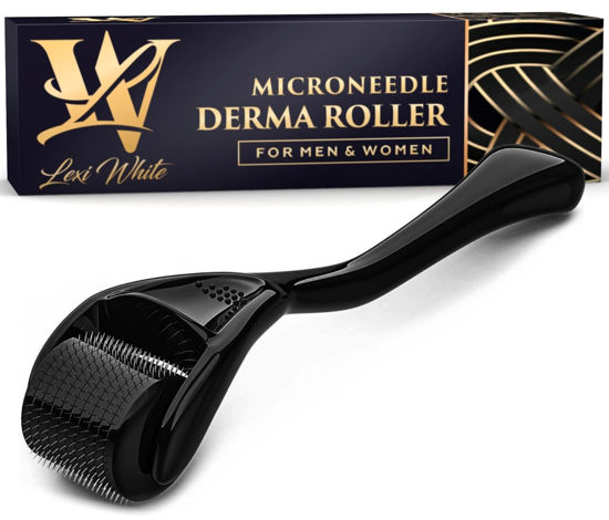 Picture of Lexi White Beauty Derma Roller Microneedle Roller For Face, Roller for Beard, Microneedling Roller | For Women and Men | Micro Needle Roller For Face Scalp Derma Stamp 0.25mm