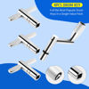 Picture of Drum Key Drill Bit Set of 4, 3 Standard Square Lug Drum Key and 1 Fast Rotary Drum Keys for Tuning Drums, Stainless Steels Drum Tuning Key