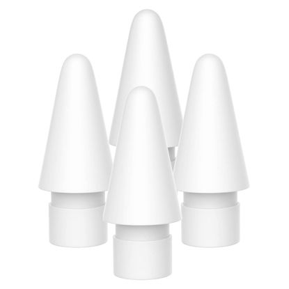 Picture of Replacement Tips Compatible with Apple Pencil 2 Gen iPad Pro Pencil - iPencil Nib for iPad Pencil 1 st/Pencil 2 Gen White 4 Pack (White 4 Pack)