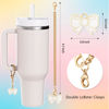Picture of Compatible with Stanley Cup Accessories - 4Pcs 10mm Cute Bow Straw Topper Compatible with Stanley Cup Straw Cover Cap, 2pcs Bow Charms for Stanley 30&40 Oz Tumbler with Handle