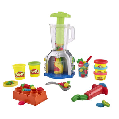 Picture of Play-Doh Swirlin' Smoothies Toy Blender Playset, Play Kitchen Appliance Set, Kids Arts & Crafts, Preschool Play Food Toys, for Girls & Boys, Ages 3+