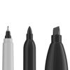 Picture of Sharpie Permanent Markers Variety Pack, Featuring Ultra-Fine, Chisel Tip, And Fine Tip Marker Set, Writing And Poster Markers, Black, 6 Count