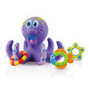 Picture of Nuby Floating Octopus Toy with 3 Hoopla Rings - Baby Bath Toy for Boys and Girls - 18+ Months - Purple (Pack of 1)
