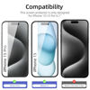 Picture of NEW'C 3 Pack Designed for iPhone 15, iPhone 15 Pro (6.1 inches) Screen Protector Tempered Glass,Case Friendly Ultra Resistant