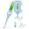 Picture of Fiemack Digital Basal Thermometer for Adults and Kids, 8s Fast Reading, Accurate & Safe Oral Thermometer for Baby with Fever Alarm, °C/°F Switchable, 3 Colors Backlit Medical Rectal Thermometers