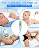 Picture of Fiemack Digital Basal Thermometer for Adults and Kids, 8s Fast Reading, Accurate & Safe Oral Thermometer for Baby with Fever Alarm, °C/°F Switchable, 3 Colors Backlit Medical Rectal Thermometers