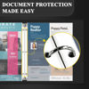 Picture of Clear Sheet Protectors for 3 Ring Binder, Plastic Sleeves for Paper 8.5x11, Heavy Duty Page Protectors for 3 Ring Binder, Top Loading Paper Protector for Documents and Photos,Letter Size.
