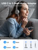 Picture of JSAUX USB Type C to 3.5mm Female Headphone Jack Adapter, USB C to Aux Audio Dongle Cable Cord Compatible with iPhone 16 Pro Max/15 Pro/15, Samsung Galaxy S24/S23/S22 Ultra, iPad Pro, Pixel 9/8 Grey