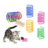 Picture of Andiker Cat Spiral Spring, 12 Pc Cat Creative Toy to Kill Time and Keep Fit Interactive Cat Toy Sturdy Heavy Plastic Spring Colorful Springs Cat Toy for Swatting, Biting, Hunting Kitten Toys