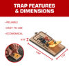 Picture of Tomcat Mouse Traps (Wooden), 4 Traps