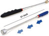 Picture of 20 lbs Magnetic Telescoping Pick Up Tool for Small Metal Tools Extends from 7 to 30 inches / 185-720mm(Black Gold+Blue)