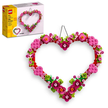 Picture of LEGO Heart Ornament Building Toy Set - Fun Arts and Crafts Idea for Girls and Boys, Ages 9+ - Gift for Valentines Day for Kids - Display on The Wall as Home Decoration - 40638