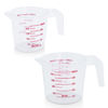 Picture of DTDNZKN 2 Pack Measuring Cup Set, Includes 250Ml (1-Cup), and 500Ml (2-Cup) Plastic Liquid Measuring Cups- Baking, Cooking, Mixing & Measuring Cups, Essential Kitchen Tools