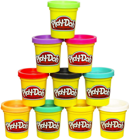 Picture of Play-Doh Bulk 10-Pack Case of Assorted Colors, Christmas Stocking Stuffers, Party Favors for Girls & Boys, Kids Arts & Crafts, Preschool Toys, Ages 2+ (Amazon Exclusive)