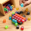 Picture of 50 Pieces Colored Dice, 6 Sided Dice for Board Games, 14mm Bulk Dice for Math Learning, Dice for Classroom