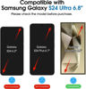 Picture of amFilm Auto-Alignment OneTouch for Samsung Galaxy S24 Ultra 6.8'' Screen Protector + Camera Lens Protector, Tempered Glass, 30 seconds Installation, Bubble Free, Case Friendly, Anti-Scratch [2+2 Pack]