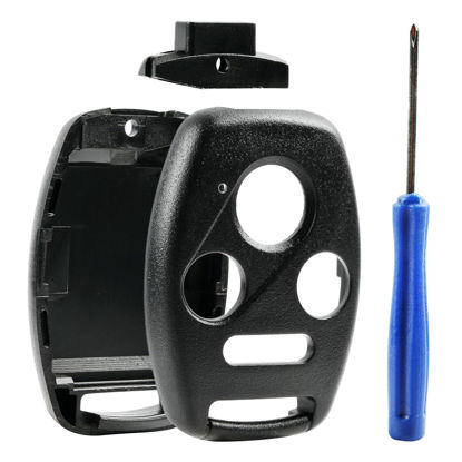 Picture of Cutting NOT Required - Key Fob Keyless Entry Remote Shell Case & Pad fits Honda 2003-2012 Accord / 2006-2013 Civic EX / 2009-2015 Pilot /2005-2006 CR-V