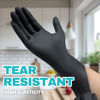 Picture of Beastek Black Nitrile Exam Gloves, 4 mil Powder-Free Latex-Free Non-Sterile Food Safe Disposable Medical Glove, 100 Pcs (Large)