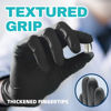 Picture of Beastek Black Nitrile Exam Gloves, 4 mil Powder-Free Latex-Free Non-Sterile Food Safe Disposable Medical Glove, 100 Pcs (Large)