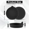 Picture of SINGARO Car Cup Holder Coaster, Silicone Cup Holder Insert, Universal Non-Slip Cup Holders, Car Accessories Interior for Women and Man Interior Sets 4 Pack Black