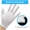 Picture of 5Pairs (10Pcs) Moisturizing Gloves Overnight for Men and Women, Washable SPA White Cotton Gloves for Dry Hands Eczema Work Inspection Service Performance